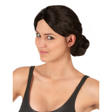 Wig with bun for women