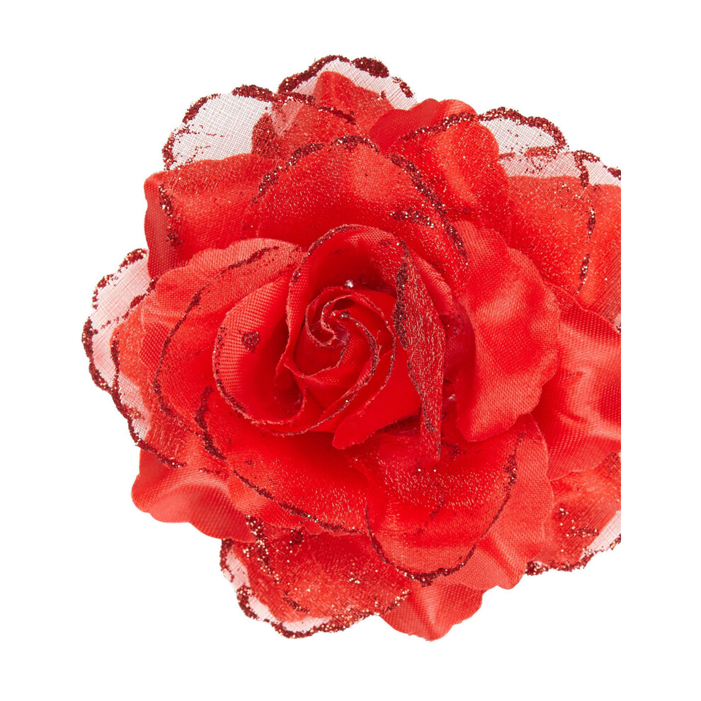 Rubies Rose For Women's Hair Red