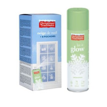 150ml Glow in the Dark Snow Bomb with Christmas Stencils
