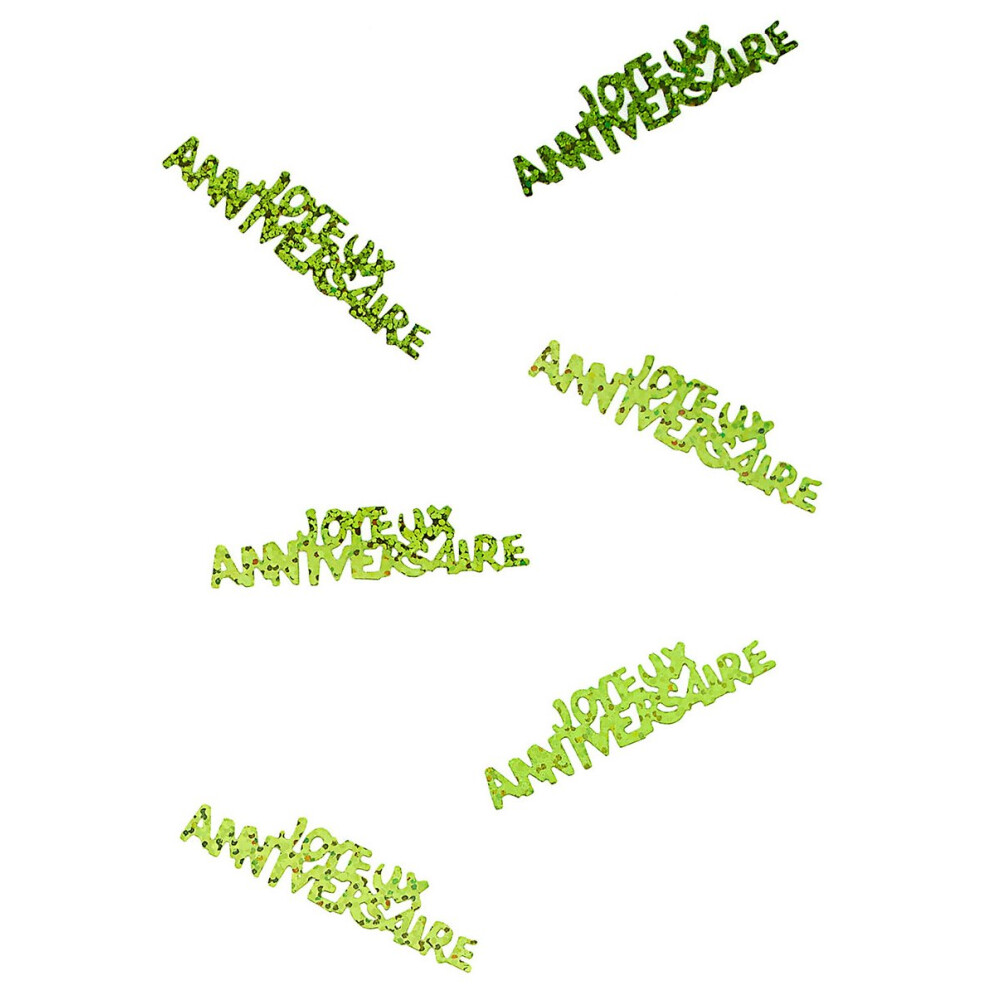 Green Happy Birthday Confetti