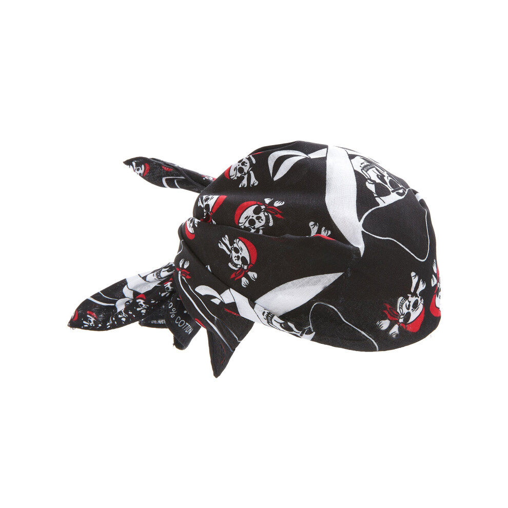 Rubies Pirate Skeleton Bandana Red