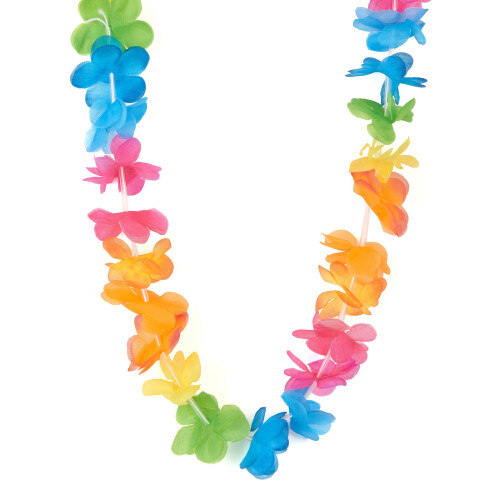 Rubies Brightly colored Hawaiian necklace