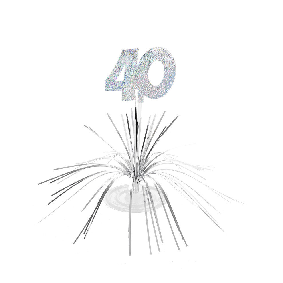 Rubies 40Th Anniversary Centerpiece Silver