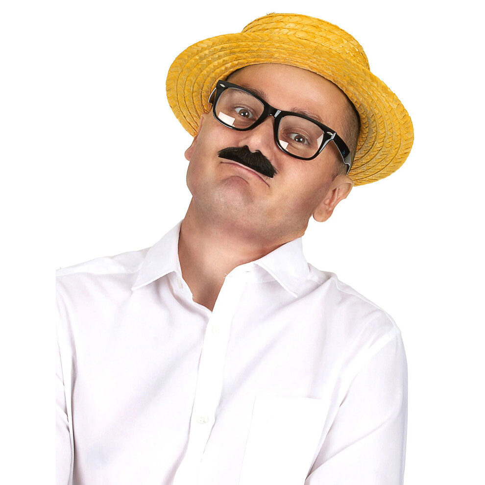 Rubies Straw Boater Hat Yellow