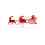 Rubies Santa Claus with Sleigh Cake Decoration 14cm 2