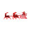 Rubies Santa Claus with Sleigh Cake Decoration 14cm 1