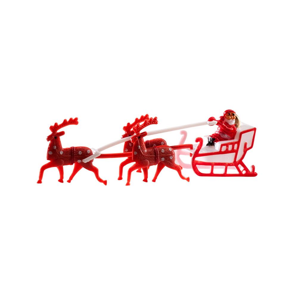 Rubies Santa Claus With Sleigh Cake Decoration 14Cm