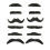 Rubies 12 Black Mustaches 1