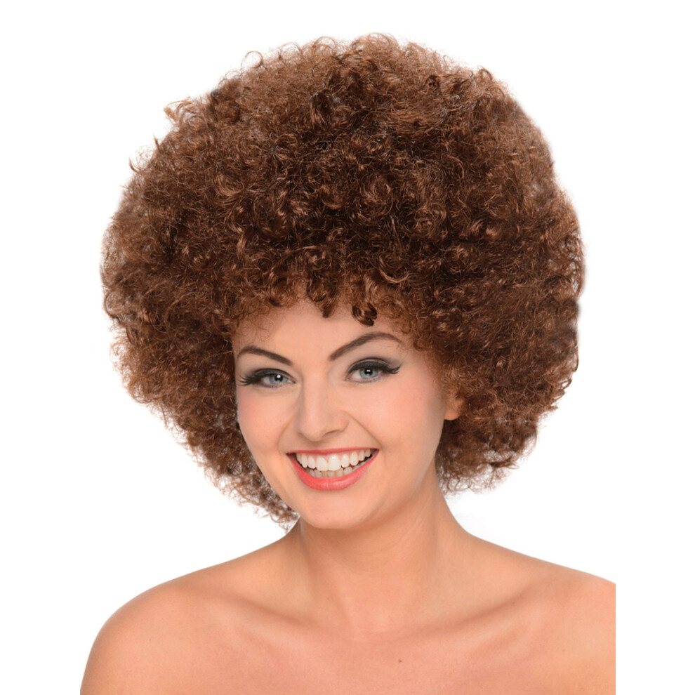 Rubies Afro Wig For Women Brown