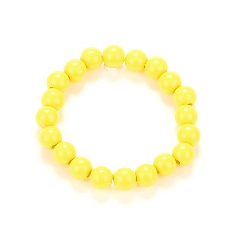 Rubies Yellow Pearl Bracelet For Adults White,Yellow