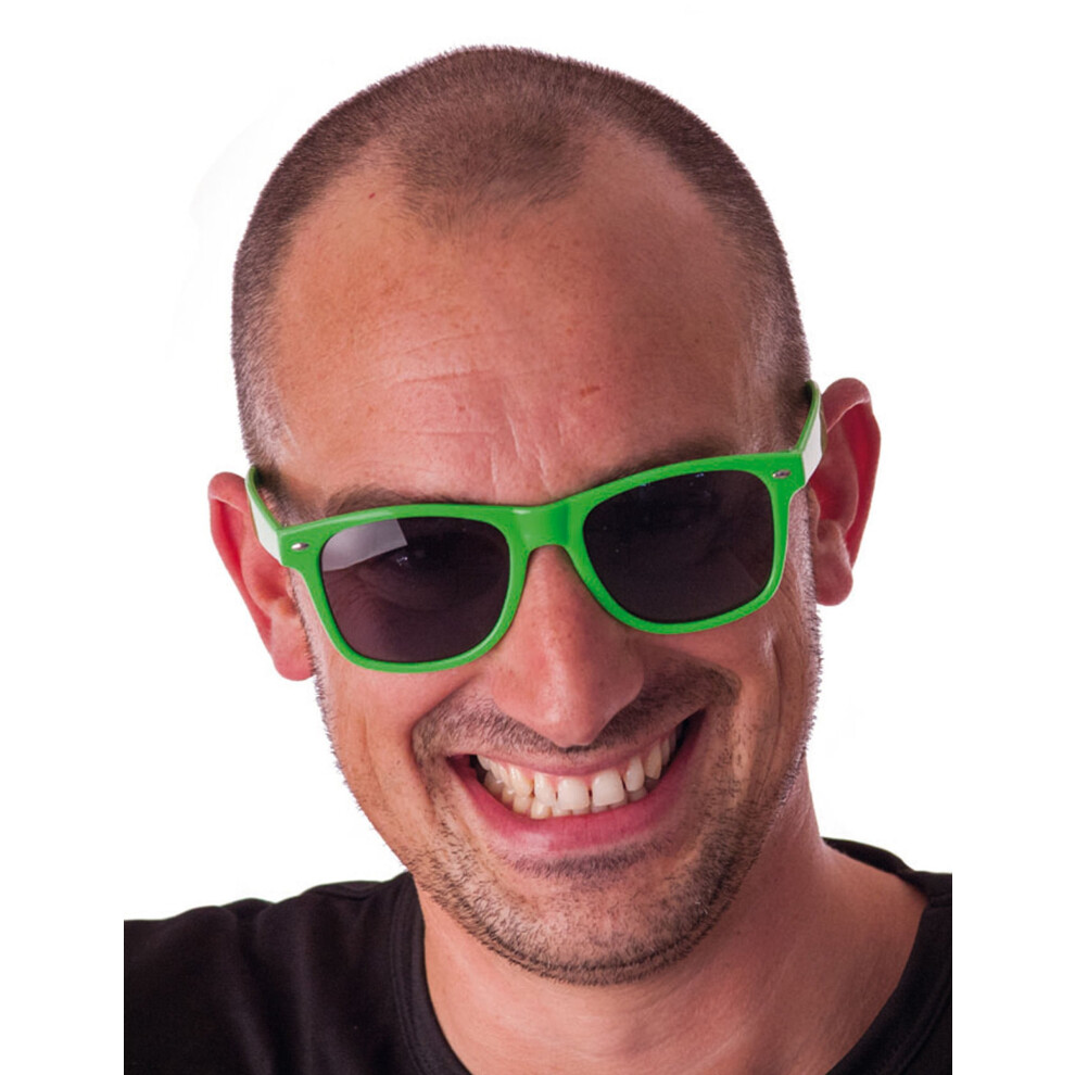 Rubies Adult Green Fluorescent Blue Glasses Blue,Green