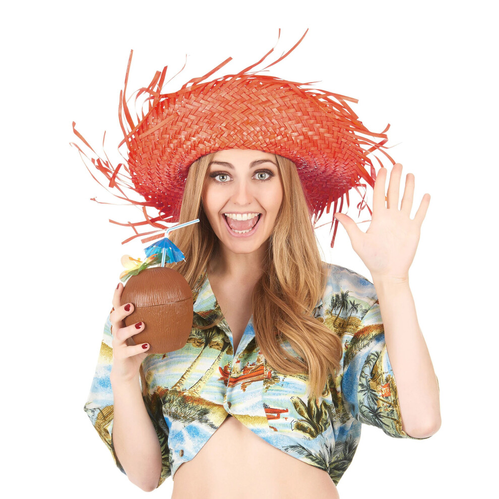 Rubies Adult Hawaiian Hat Orange