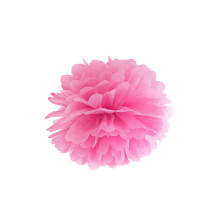 25cm fuchsia paper hanging pompom