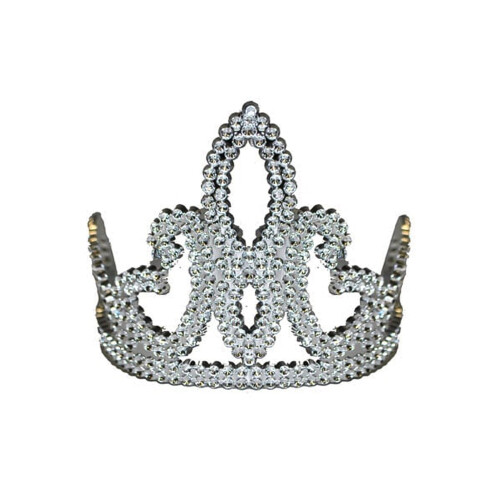 Rubies Silver princess tiara for girls