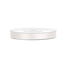 BÅND Satinbånd CREME Ecru Lys Bryllupskommunion Dåb 6mm 25m