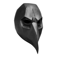Laag poly raven masker