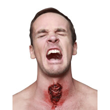 Fake throat injury apparent adult Halloween