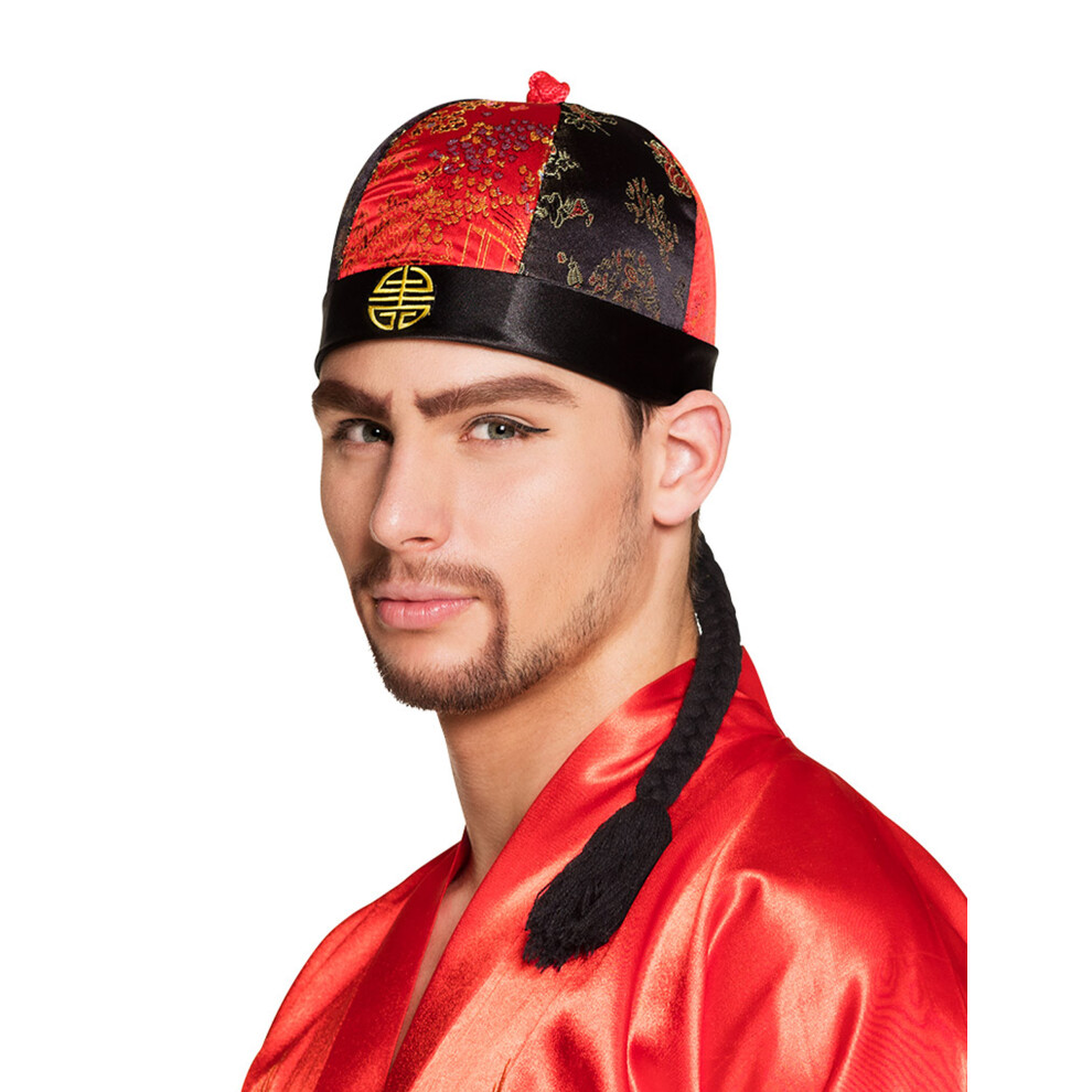 Rubies Hat Mandarin With Her Men Black / Red One Size