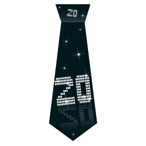Rubies 20th Anniversary VIP Cardboard Tie with Elastic