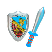 Inflatable sword and shield