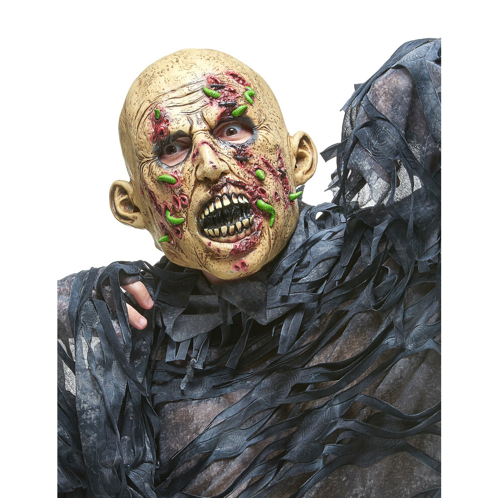 Rubies Adult Rotten Zombie Latex Mask Green