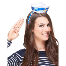 Adult mini sailor hat headband