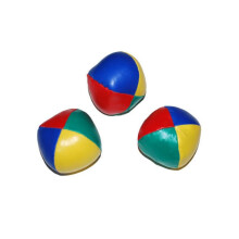 3 colored juggling balls 6 cm