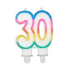 Birthday candle number 30