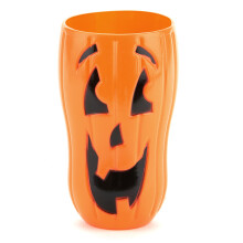 50 cl smiling pumpkin plastic glass