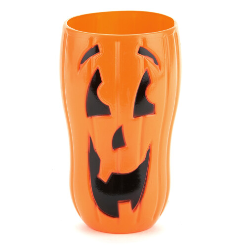 Rubies 50 cl smiling pumpkin plastic glass
