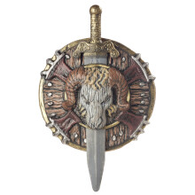 Plastic Barbarian Shield and Sword