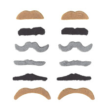 Pack of 12 adult mustaches