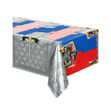 Knights plastic tablecloth 130 x 180 cm