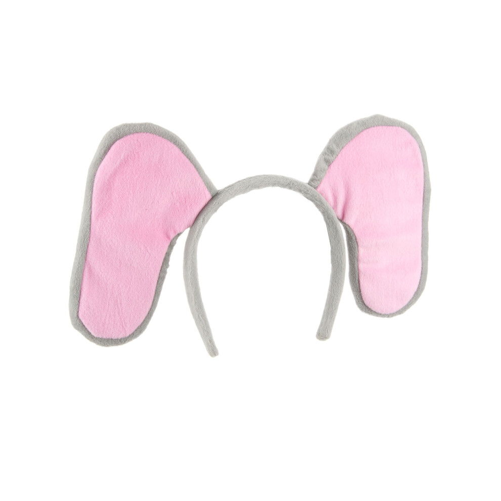 Rubies Adult Elephant Headband Gray/Pink