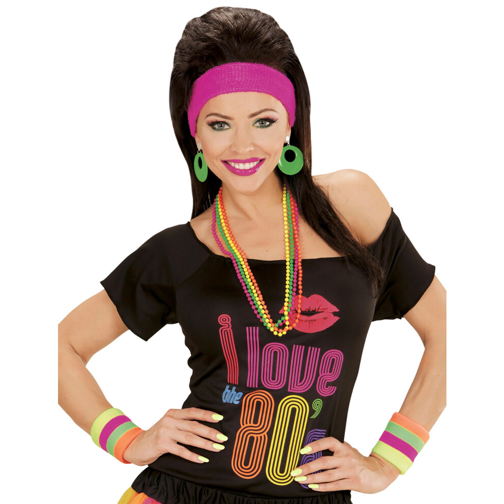 Rubies Adult Fluorescent Multi-Colored Headbands Yellow/Pink/Green