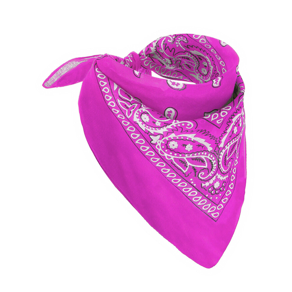 Rubies Adult Fluorescent Bandana Pink