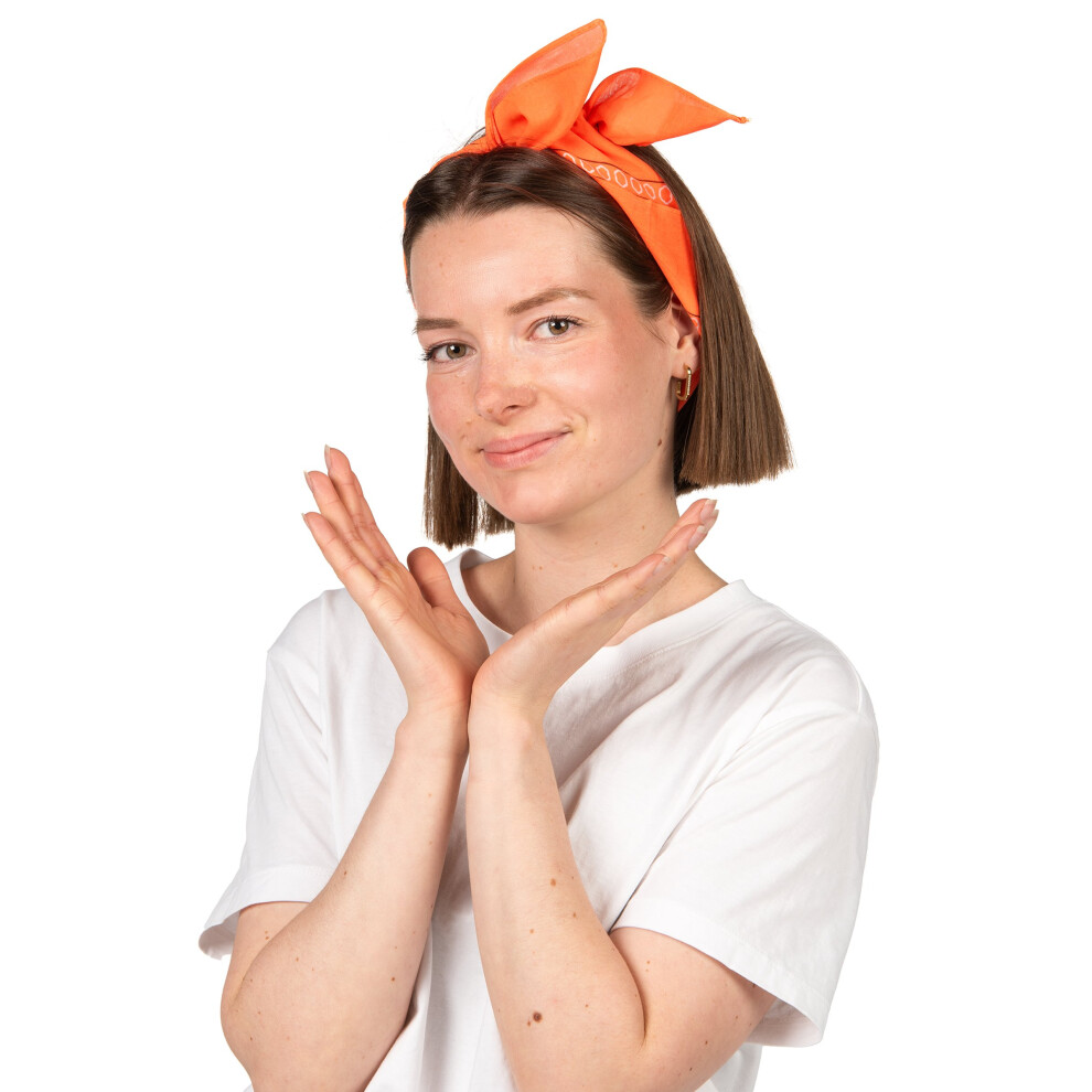 Rubies Adult Fluorescent Orange Bandana
