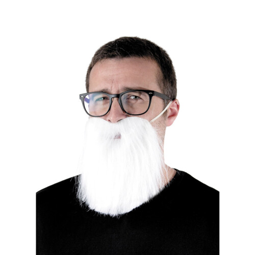 Rubies Adult white hipster beard
