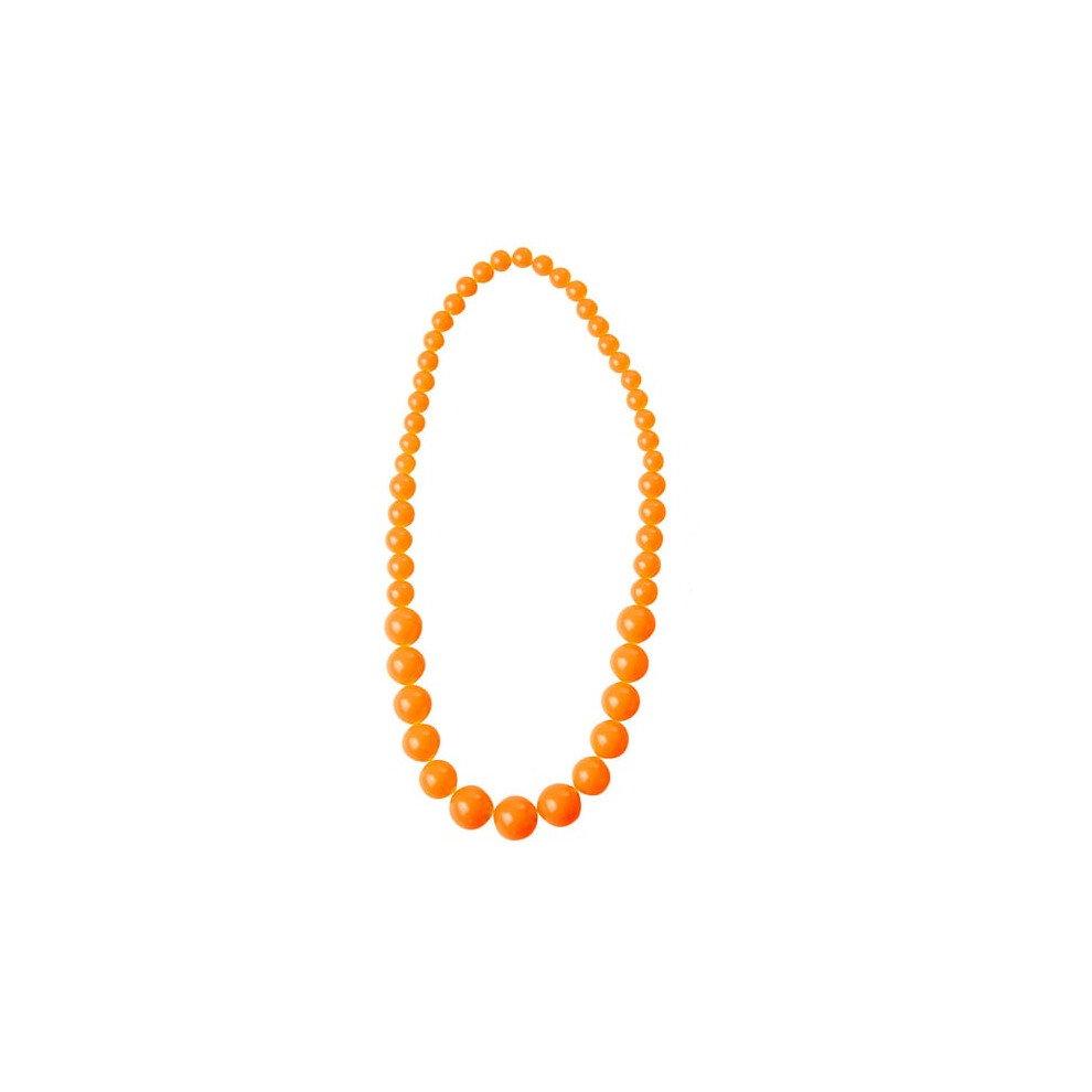 Rubies Large Orange Pearl Necklace For Adults White,Orange