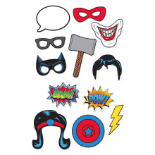 12-piece Superhero Photobooth Kit