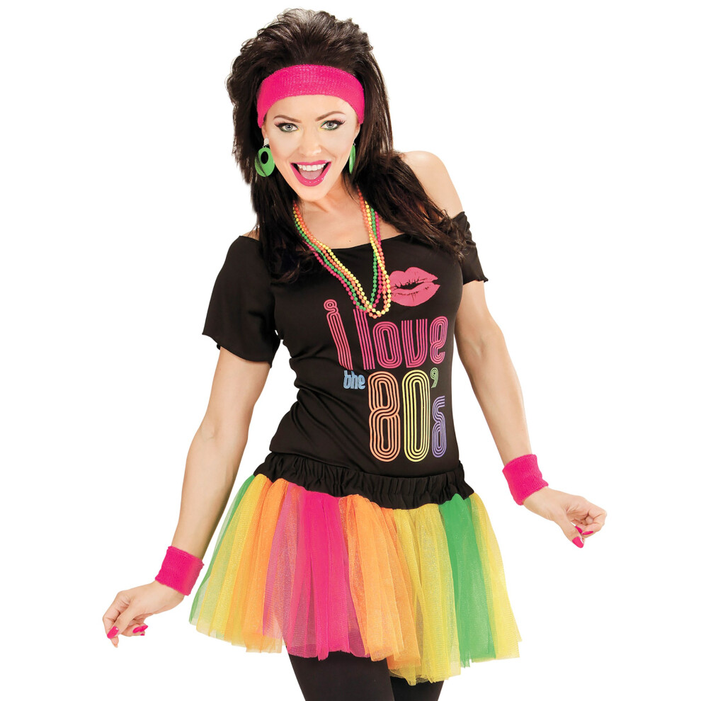 Rubies Women's Short Neon Multi-Colored Tutu