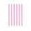 Rubies 16 thin candles with 12 cm bobeches 1