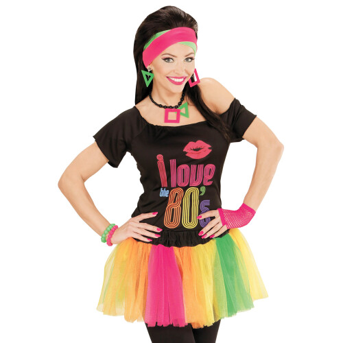 Rubies Women's short neon multi-colored tutu 2