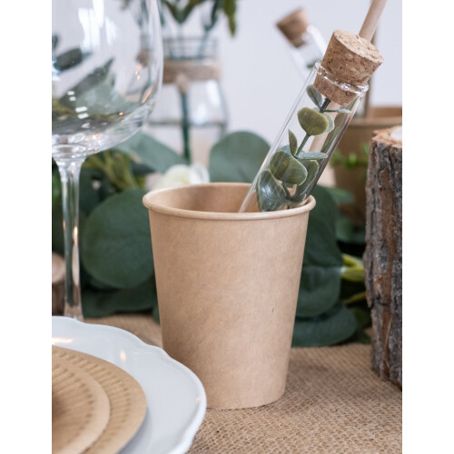 Rubies 20 Kraft cardboard cups 200 ml 2