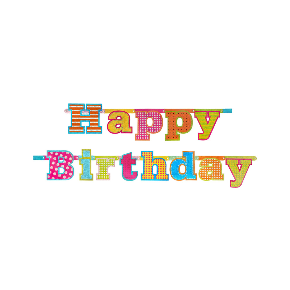 Rubies Happy Birthday Cardboard Garland 166 Cm