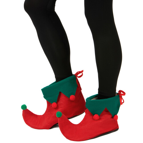 Rubies Adult elf shoe covers with pompoms