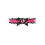 Rubies Women's pink and black satin garter 1