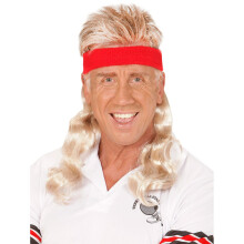 Adult blond mullet headband