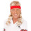 Rubies Adult blond mullet headband 1