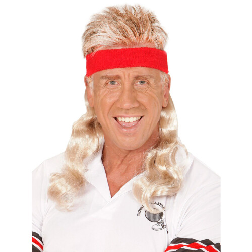 Rubies Adult blond mullet headband